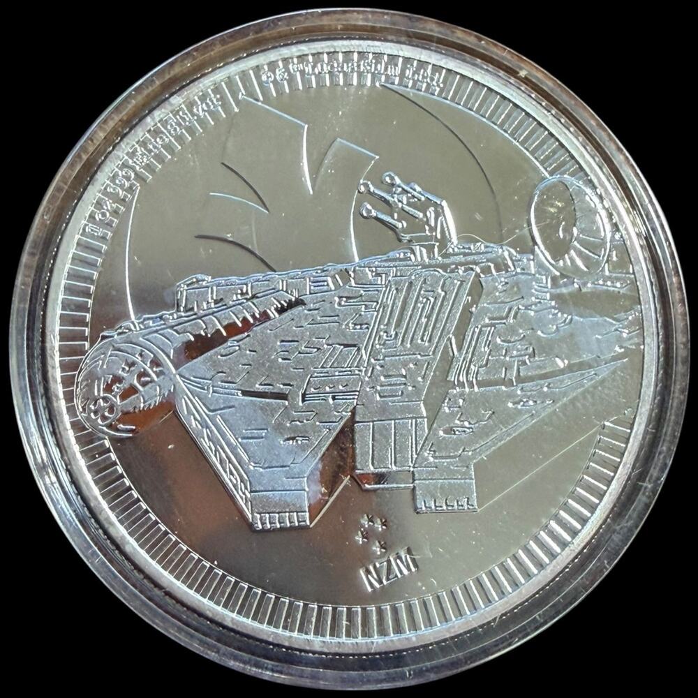 2021 Two Dollars Niue Millennium Falcon Star Wars NZM Coin Collectible Series